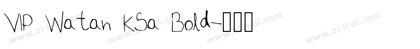 VIP Watan KSa Bold字体转换